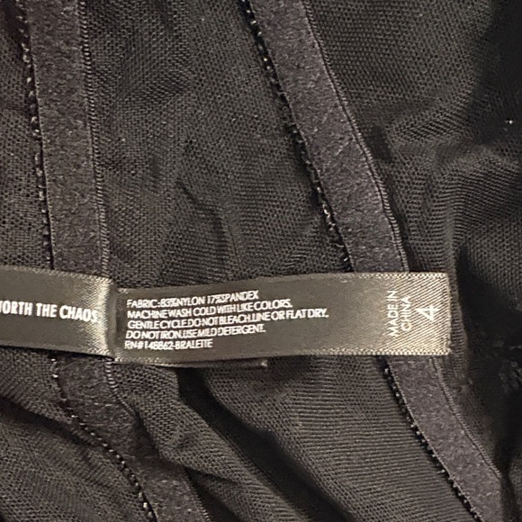 Lace Racerback Bralette in Black - Picture 3 of 5